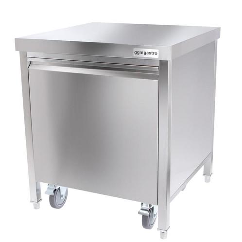 GGM Gastro | Vuilnisbak met rolcontainer - inwerpopening & |, Huis en Inrichting, Woonaccessoires | Prullenbakken, Nieuw, Verzenden