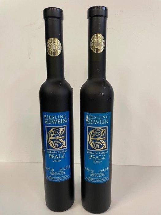 2003 Mußbacher Eselshaut Pfalz Riesling Eiswein - Mußbach, Verzamelen, Wijnen