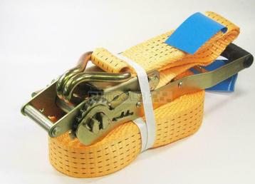 Supersterke spanband 5000 kg - 8 meter met extra lange ratel beschikbaar voor biedingen