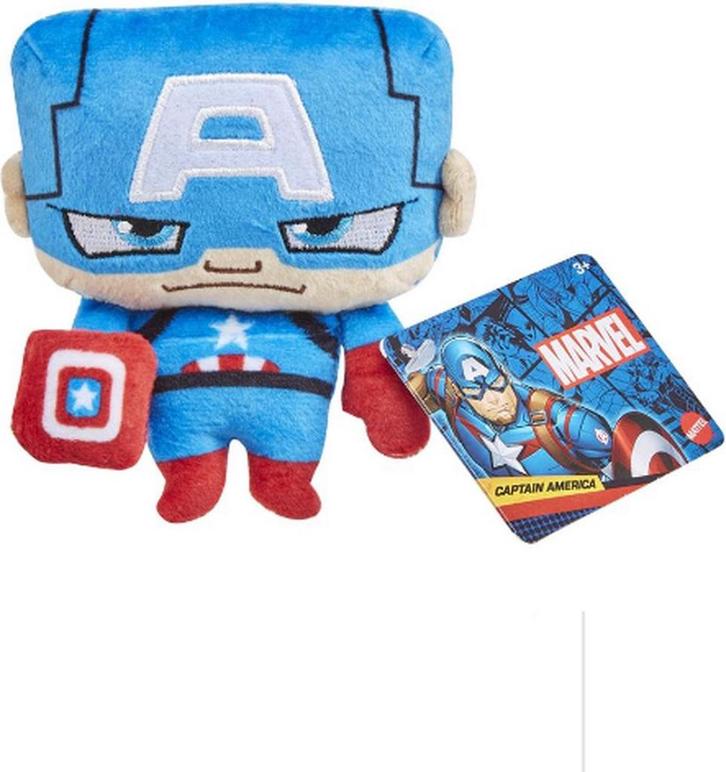 Marvel Pluche Captain America +/- 11,5cm, Kinderen en Baby's, Speelgoed | Knuffels en Pluche, Ophalen of Verzenden