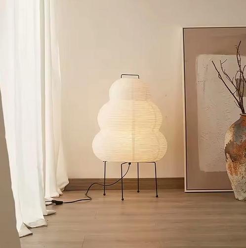 Japanse Akari Vloerlamp E27 – Authentieke Rijstpapierlamp, Huis en Inrichting, Lampen | Vloerlampen, Nieuw, Overige materialen