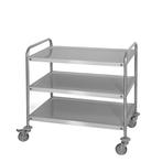 GGM Gastro | Serveerwagen - 800x500mm - met 3 bladen | S3K85, Verzenden