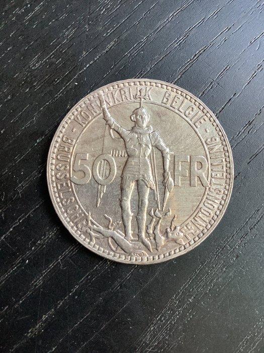 België. Leopold III. 50 Francs 1935 (Zonder minimumprijs), Postzegels en Munten, Munten | Nederland