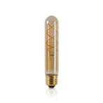 LED FILAMENT E27 TUBE 185mm DIMBAAR AMBER 4W, Nieuw