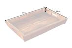 Decoratief dienblad MAKASSAR 45 cm massief houten, Huis en Inrichting, Woonaccessoires | Overige, Ophalen of Verzenden, Nieuw