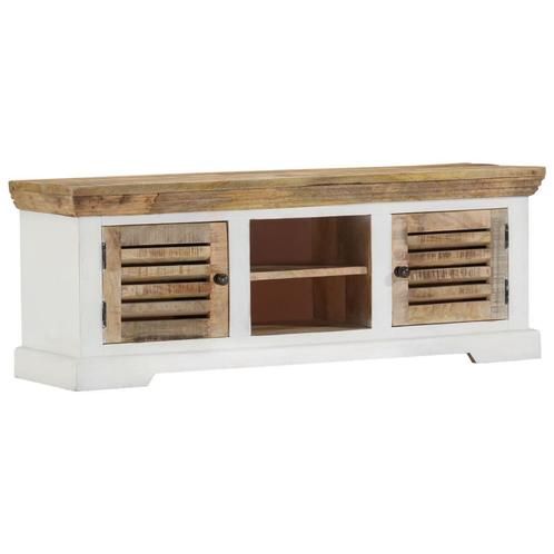 vidaXL Tv-meubel 110x30x40 cm massief mangohout, Huis en Inrichting, Kasten | Overige, Nieuw, Verzenden