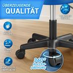 Zadelkruk - Kruk op wielen - Rolkruk - Draaikruk - Blauw - T, Huis en Inrichting, Verzenden, Nieuw