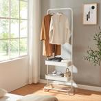 Kledingrek Kumad kapstok op wielen 174,5x58x36 cm wit [en.ca, Verzenden, Nieuw