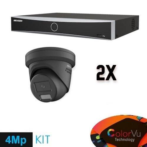 Colorvu Set 2x Turret 4MP Recorder + Bekabeling, Audio, Tv en Foto, Videobewaking, Nieuw, Ophalen of Verzenden