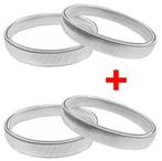 Fako Bijoux® - Set Van 2 Paar Mouwophouders Zilver - 20cm -, Sieraden, Tassen en Uiterlijk, Overige Accessoires, Verzenden, Nieuw