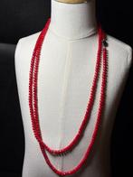 Grade AAA Rode Koraal 45-inch ketting - Halsketting