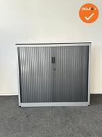 Roldeurkast basic - 105x120x47cm - Zilvergrijs met antraciet, Werkplek, Ophalen of Verzenden, Gebruikt, Kast