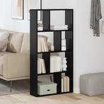 vidaXL Boekenkast Zwart eiken 60 x 20 x 120 cm Bewerkt hout, Huis en Inrichting, Kasten | Boekenkasten, Minder dan 50 cm, Verzenden