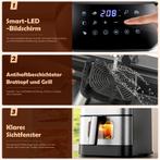 Airfryer XXL - heteluchtfriteuse - 8L - 2600W - Zwart - OYAJ, Witgoed en Apparatuur, Verzenden, Zo goed als nieuw