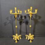 Kandelaber (2) - Brons - Zeer mooie kandelaars, Antiek en Kunst