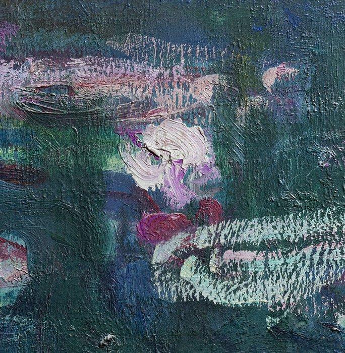 After Claude Monet (1840-1926) - Reflets Verts I, 2023-2024, Antiek en Kunst, Kunst | Schilderijen | Klassiek
