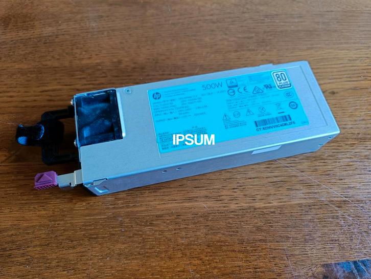 HP 500w voeding voor Proliant Gen9 - P/N: 723595-001, Computers en Software, Overige Computers en Software, Refurbished, Ophalen of Verzenden