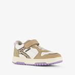 Braqeez leren meisjes sneakers beige lila maat 31, Verzenden, Nieuw