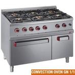 Gasfornuis met elektrische convectie oven | 6 branders, Verzenden, Nieuw in verpakking