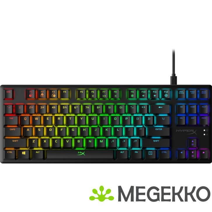 HyperX Alloy Origins Core Zwart - HyperX Red, Computers en Software, Toetsenborden, Nieuw, Verzenden