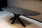 Organische eettafel eiken – Matrix XL dark grey, Huis en Inrichting, Tafels | Eettafels, 100 tot 150 cm, Verzenden, Vijf personen of meer