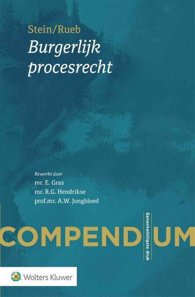 Compendium Burgerlijk procesrecht, 9789013140538, Boeken, Studieboeken en Cursussen, Zo goed als nieuw, HBO, Verzenden