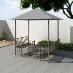 vidaXL Tuinpaviljoen met tafel en bankjes 2,5x1,5x2,4 m, Verzenden, Nieuw