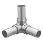 Buiskoppeling Kniestuk 3-Weg Ø 33 mm Aluminium, Doe-het-zelf en Verbouw, IJzerwaren en Bevestigingsmiddelen, Verzenden, Nieuw
