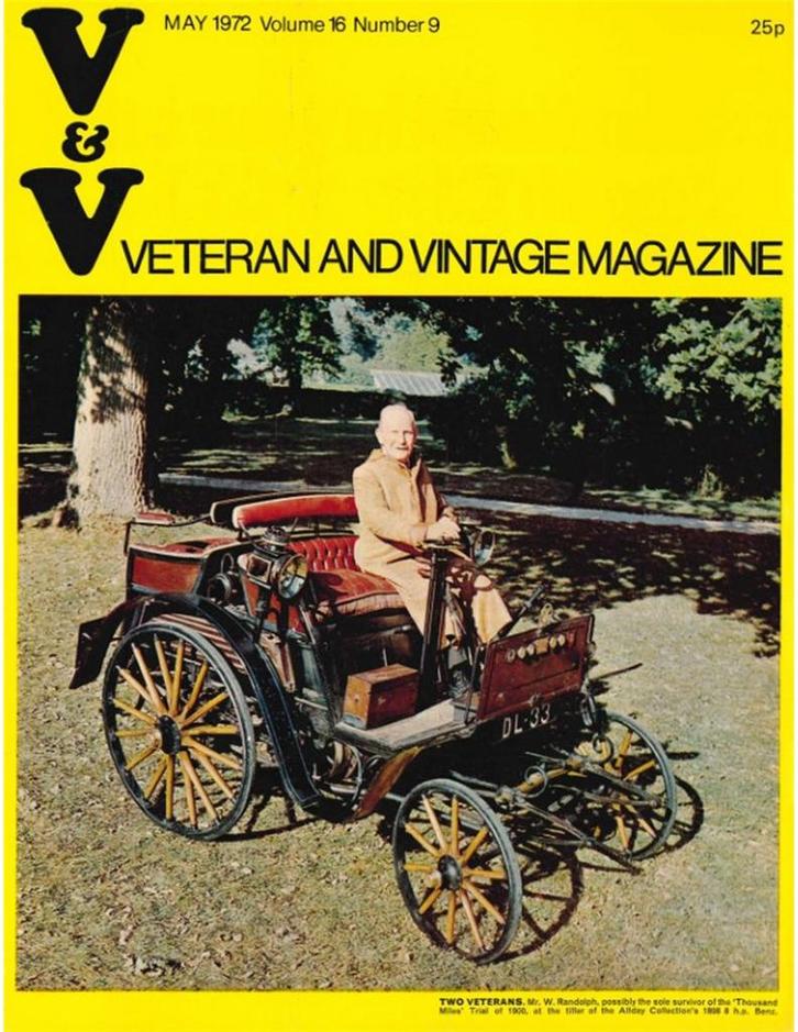 1972 VETERAN AND VINTAGE MAGAZINE 9 ENGELS, Boeken, Auto's | Folders en Tijdschriften