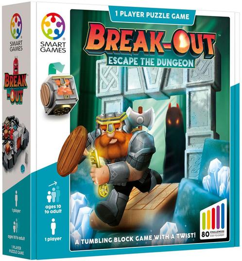 Break-out - Escape the Dungeon | Smart Games -, Hobby en Vrije tijd, Gezelschapsspellen | Bordspellen, Nieuw, Verzenden