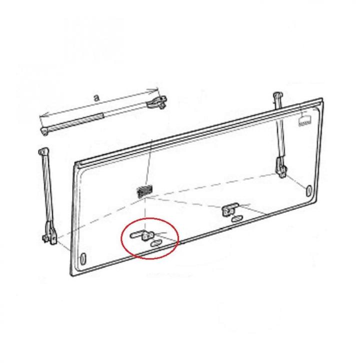 Dometic S4/ 6 Raam vergrendeling rechts, Caravans en Kamperen, Camper-accessoires, Ophalen of Verzenden