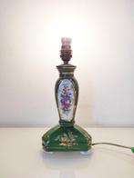 Tafellamp - met de hand geschilderde bloemen - Porselein