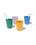 HEMA Kunststof bekers - 4 stuks van €3.59 voor €2 sale, Huis en Inrichting, Keuken | Servies, Verzenden, Nieuw