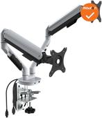 Monitor Arm - NIEUW - Voor twee beeldscherm - Inclusief USB-, Werkplek, Ophalen of Verzenden, Nieuw zonder verpakking, Overige typen
