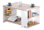 Salontafel Santa Cruz Wit Eik 90x60x50cm (Tafels, Interieur), Verzenden, Nieuw