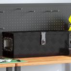 vidaXL Opbergbox 60x23,5x23 cm aluminium zwart, Doe-het-zelf en Verbouw, Gereedschapskisten, Verzenden, Nieuw
