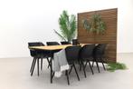Hartman Sophie Studio Black/Bella 220x95 cm. - 7-delige, Tuin en Terras, Tuinsets en Loungesets, Verzenden, Nieuw, Hout, Tuinset