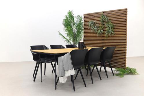 Hartman Sophie Studio Black/Bella 220x95 cm. - 7-delige, Tuin en Terras, Tuinsets en Loungesets, Tuinset, Nieuw, Hout, Verzenden