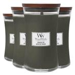 4x WoodWick Geurkaars Large Frasier Fir 611 gr, Huis en Inrichting, Woonaccessoires | Kandelaars en Kaarsen, Verzenden, Nieuw