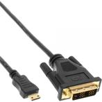 Mini HDMI naar DVI-D Single Link kabel / zwart -, Audio, Tv en Foto, Audiokabels en Televisiekabels, Nieuw, Ophalen of Verzenden