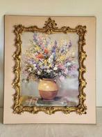 Grand cadre ancien en bois sculpté, dorure patinée - Lijst -