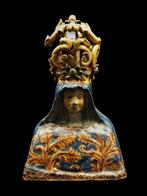 Maiolica Toscana - Beeldje, Madonna di Provenzano - 27.5 cm, Antiek en Kunst