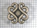 Knop 45 mm oud zilver krakeling, Doe-het-zelf en Verbouw, Verzenden, Nieuw
