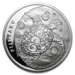 Fiji Schildpad 1/2 oz 2012, Zilver, Losse munt, Verzenden
