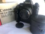 Canon F-1 + FD 2,8/100mm + box + acc. | Single lens reflex, Nieuw
