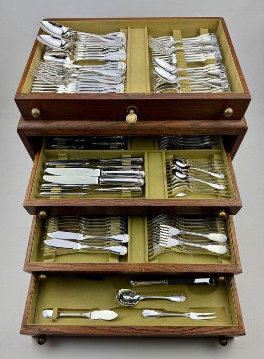 Christofle - Tafelservies voor 12 (144) - Vendôme Coquille -, Antiek en Kunst, Antiek | Meubels | Tafels