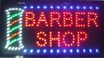 Kapper barber shop LED bord lamp verlichting lichtbak reclam, Verzenden, Nieuw