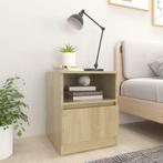 vidaXL Nachtkastje 40x40x50 cm bewerkt hout sonoma, Huis en Inrichting, Minder dan 45 cm, Verzenden, Nieuw, Minder dan 55 cm