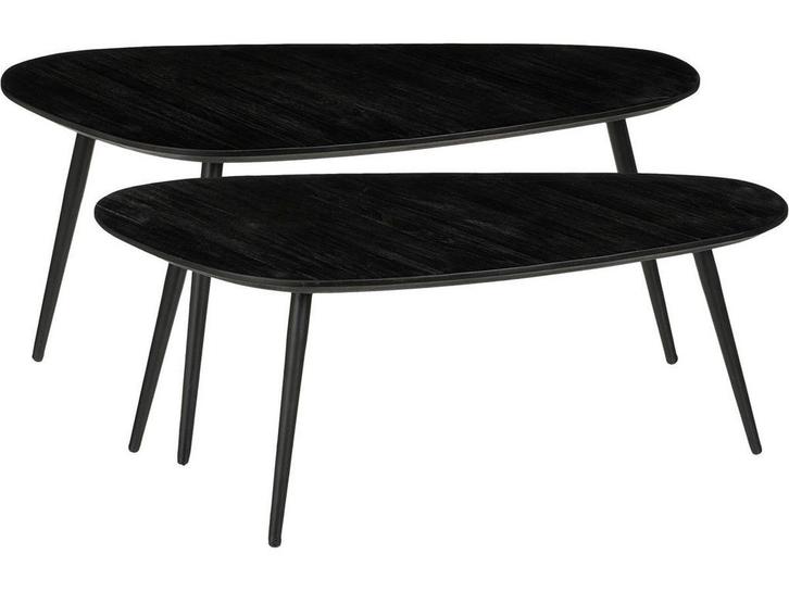 Mica Decorations Jailey - Bijzettafel - Set van 2 -, Huis en Inrichting, Tafels | Bijzettafels, Nieuw, Verzenden