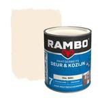 Rambo Pantserbeits Deur&Kozijn Hoogglans Dekkend RAL 9001, Doe-het-zelf en Verbouw, Verf, Beits en Lak, Verzenden, Wit, Nieuw